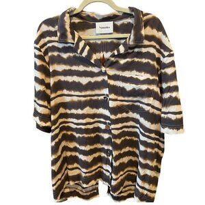 NANUSHKA BLOUSE TIE DYE STRIPES SIZE SMALL